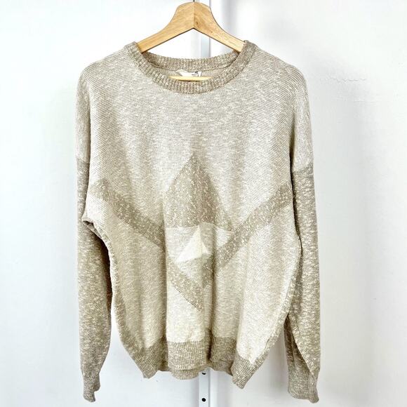 Other - VTG Mens Ken Rover Sweater XL Denmark Pullover Crew Neck Beige Tan Marled Sand